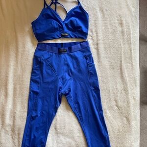 Savage x Fenty 1X LineUp High-Waist pocket leggings & matching sports bra blue